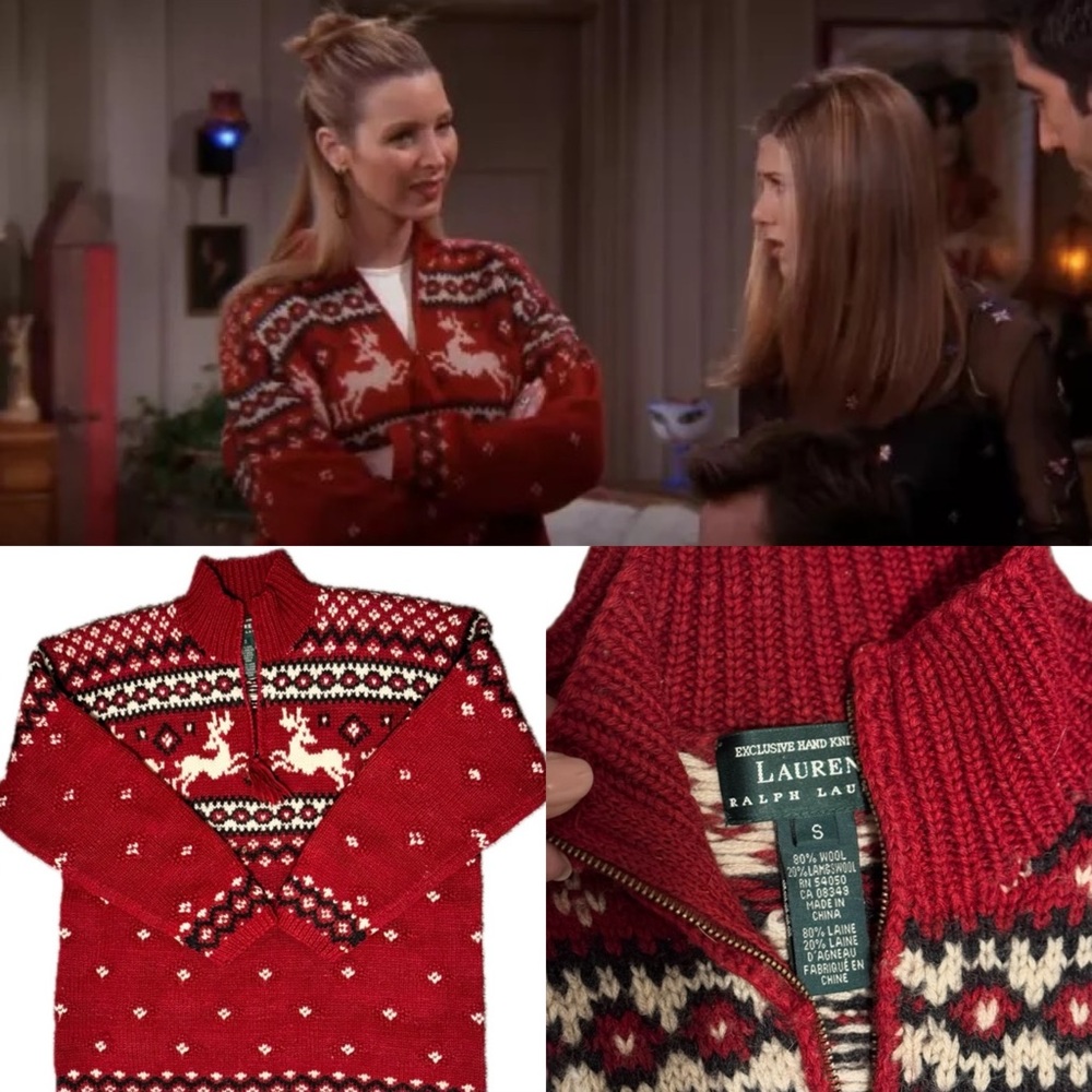 Ralph Lauren Nordic Reindeer Wool sweater (as seen on Phoebe in Friends)